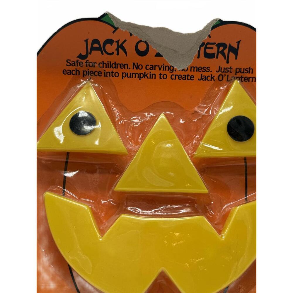 Vintage 1991 Jack O'Lantern Pumpkin Face Kit - Picture 3 of 7